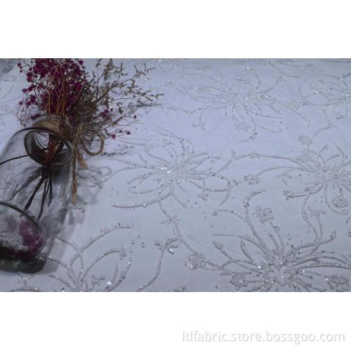 100% Nylon White Foil Mesh Stoff für Braut